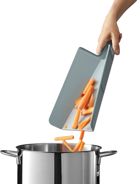 Обробна дошка Joseph Joseph Chop2Pot Plus Large сіра (5028420005103) - зображення 6