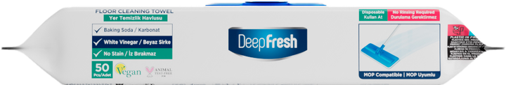 Вологі серветки DeepFresh MOP Soap для прибирання підлоги 50 шт (8681554631579) - зображення 2