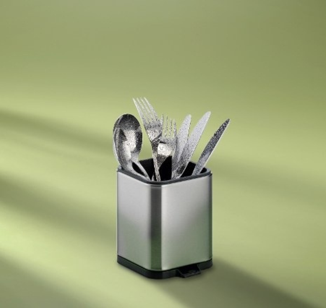 Сушарка для столових приборів Kela Plata срібна 10 x 11.5 x 12.5 см (4025457121272) - зображення 6