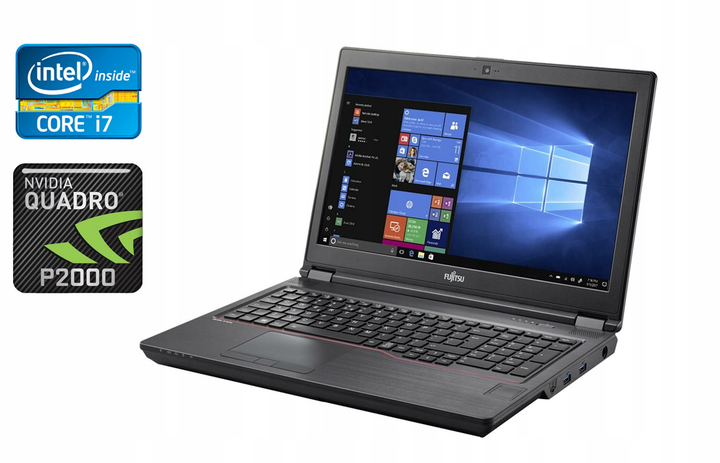 Мобильная рабочая станция Fujitsu Celsius H780 / 15.6" (1920x1080) IPS / Intel Core i7-8750H (6 (12) ядер по 2.2 - 4.1 GHz) / 32 GB DDR4 / 512 GB SSD / nVidia Quadro P2000, 4 GB GDDR5, 128-bit / WebCam / 4G б/у - Фото 1 Мобильная рабочая станция Fujitsu Celsius H780 / 15.6" (1920x1080) IPS / Intel Core i7-8750H (6 (12) ядер по 2.2 - 4.1 GHz) / 32 GB DDR4 / 512 GB SSD / nVidia Quadro P2000, 4 GB GDDR5, 128-bit / WebCam / 4G б/у - изображение 1