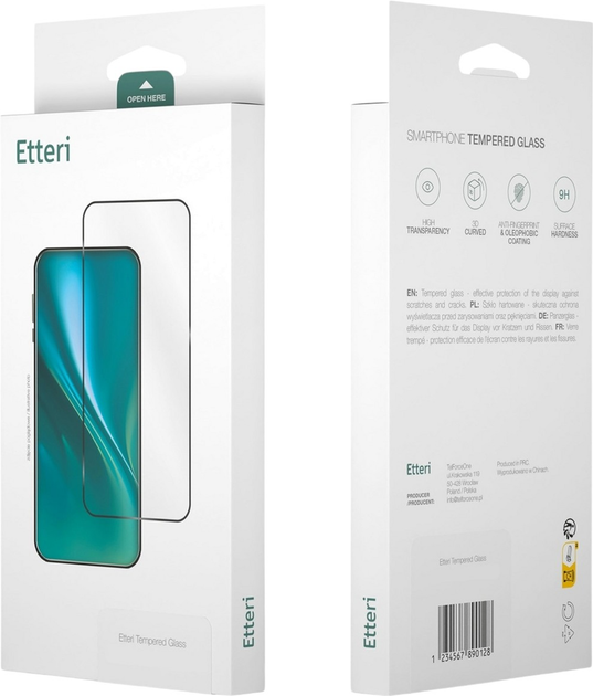 Szkło hartowane Etteri 9D Full Glue Premium do Samsung Galaxy S24 FE Black (5906961957894) - obraz 4