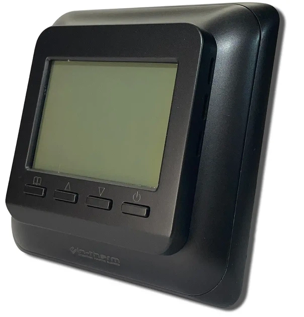 Программируемый терморегулятор In-Therm E51 Wi-Fi Black Mate с выносным и встроенным датчиком температуры 2800 Вт для электрического теплого пола и радиаторов - изображение 3