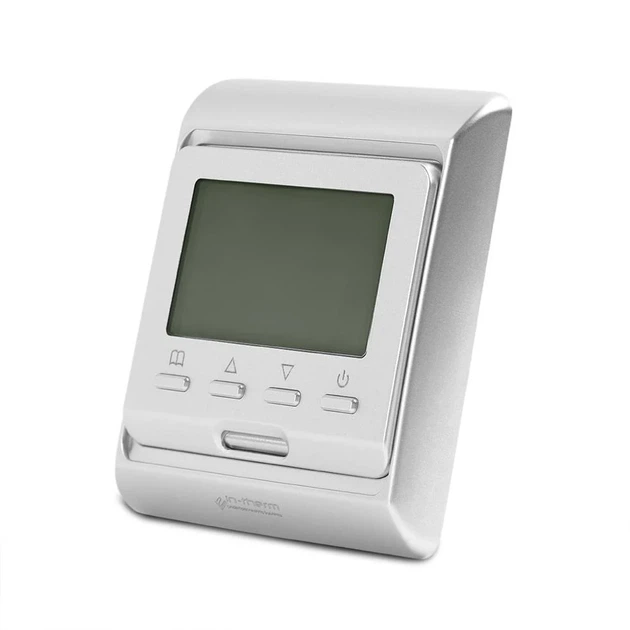 Программируемый терморегулятор In-Therm E51 Silver с выносным и встроенным датчиком температуры 2800 Вт для электрического теплого пола и радиаторов - изображение 4
