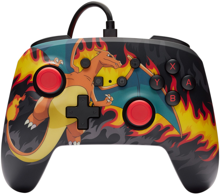 Kontroler PowerA Enhanced Wired Controller - Charizard Firestorm (0617885090318) - obraz 1