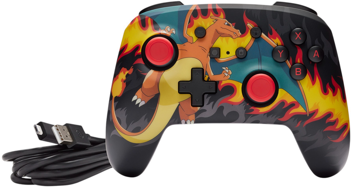 Kontroler PowerA Enhanced Wired Controller - Charizard Firestorm (0617885090318) - obraz 5