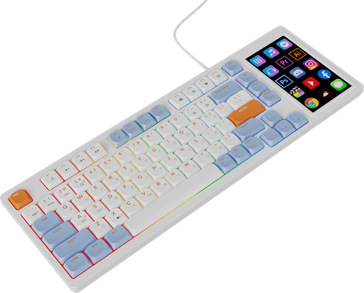 Клавиатура механическая проводная Ajazz AKP815 Red Switch RGB USB