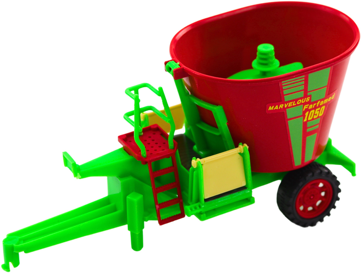 Zestaw zabawek LEAN Toys Traktor rolniczy z przyczepą wywrotką i wozem paszowym 24791 (5905991058410) - obraz 6