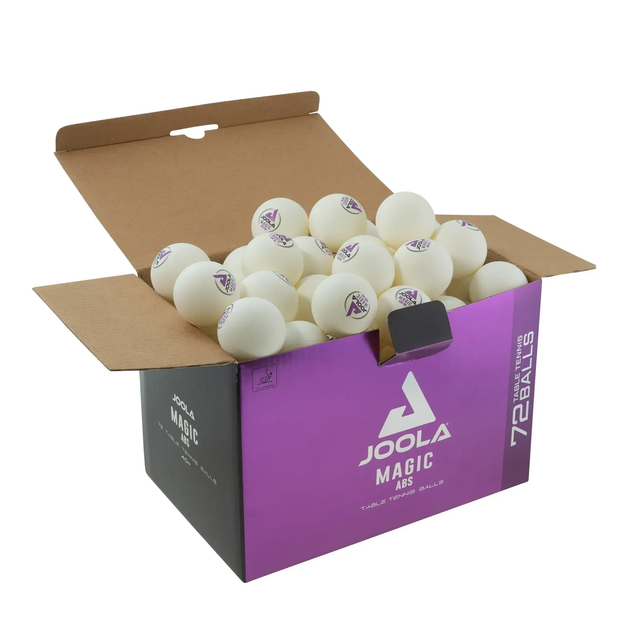 М'ячі для настільного тенісу Joola Magic ABS 40+ 72 шт, білий - изображение 4
