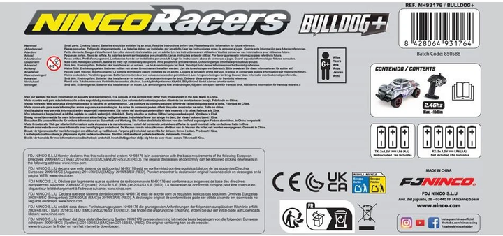 Samochód zdalnie sterowany  Ninco R/C Bulldog+ 1:18 (NH93176) (8428064931764) - obraz 1