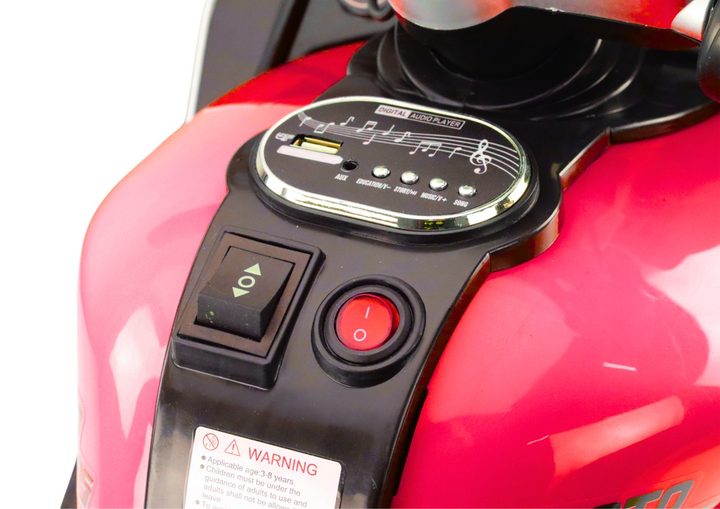 Motorek dla dzieci LEAN Toys HT-5188 Czerwony 9123 (5904204751421) - obraz 7