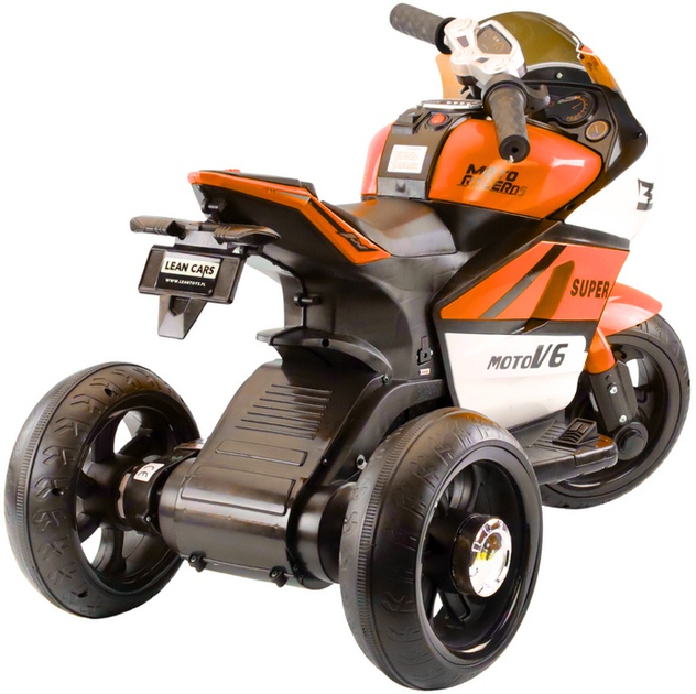 Motorek dla dzieci LEAN Toys HT-5188 Pomarańczowy 9127 (5904204751469) - obraz 3