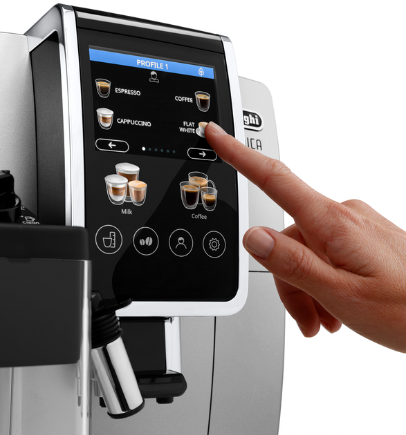 Кавомашина DELONGHI Dinamica Plus ECAM380.85.SB + в подарунок кава в зернах Mi Familia De Lux Blend Gusto Forte 1 кг - зображення 11