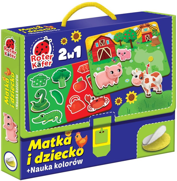 Gra planszowa z rzepami Roter Kafer 2w1 Matka i dziecko (5903858961620) - obraz 1
