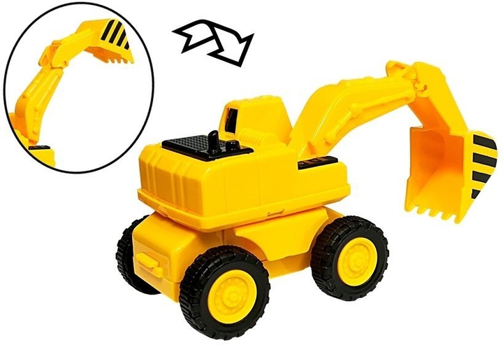Набір іграшок LEAN Toys Будівельні машини з фрикційним приводом 4 шт. 5692 (5905679071076) - зображення 5
