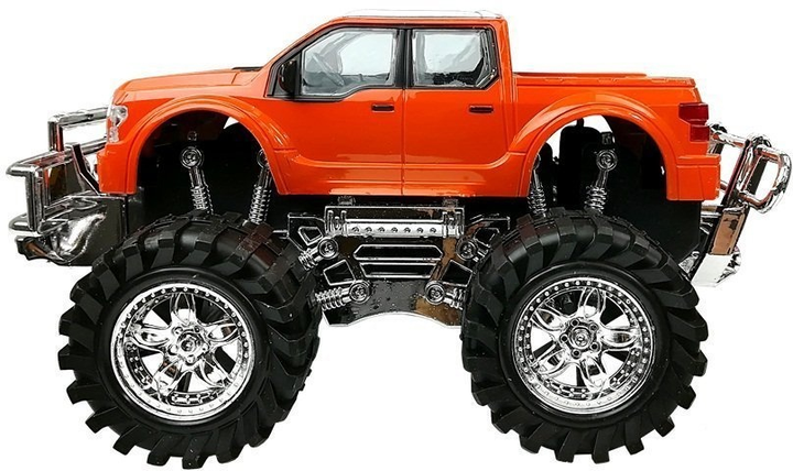 Zestaw zabawek LEAN Toys Monster Truck Czerwony + Laweta + BMW Czarne 9268 (5904204753159) - obraz 10
