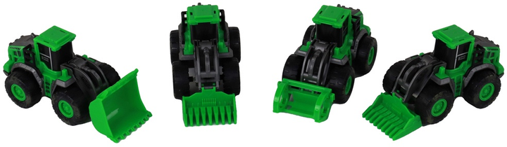 Zestaw LEAN Toys Pojazdy farmerskie Traktory 4 szt Zielone 15412 (5905515357906) - obraz 6