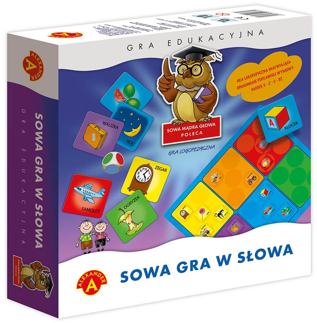 Gra planszowa Alexander Gra Edukacyjna Sowa w słowa sowa mądra głowa (5906018003741) - obraz 1