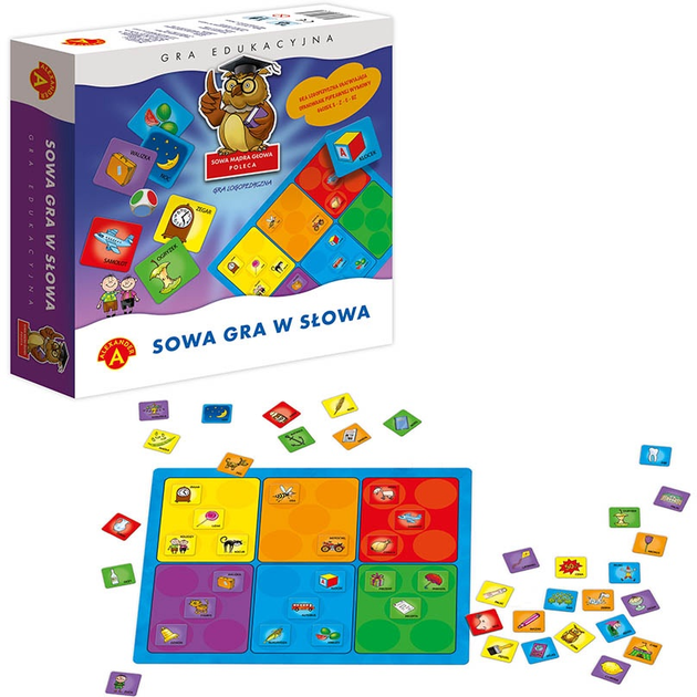 Gra planszowa Alexander Gra Edukacyjna Sowa w słowa sowa mądra głowa (5906018003741) - obraz 2