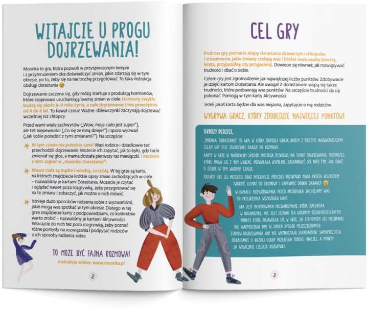 Gra planszowa edukacyjna Moonka Dorastanie (5904044998000) - obraz 2