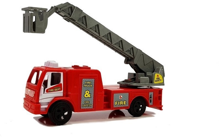 Набір іграшок LEAN Toys Пожежна служба зі світлом і звуками Гелікоптер + Мотоцикл + Автомобіль + Аксесуари 6946 (5905884454152) - зображення 4