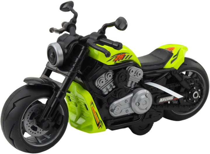 Іграшка LEAN Toys Іграшковий мотоцикл на батарейках з приводом, світлом і звуками Зелений 24210 (5905991053569) - зображення 4