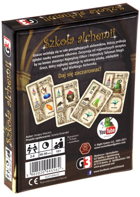 Gra planszowa G3 Sergey Machin Szkoła Alchemii (5902020445562) - obraz 2