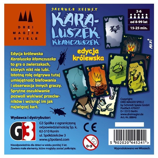 Gra planszowa G3 Edycja Królewska Jacques Zeimet Karaluszek kłamczuszek (5902020445241) - obraz 3