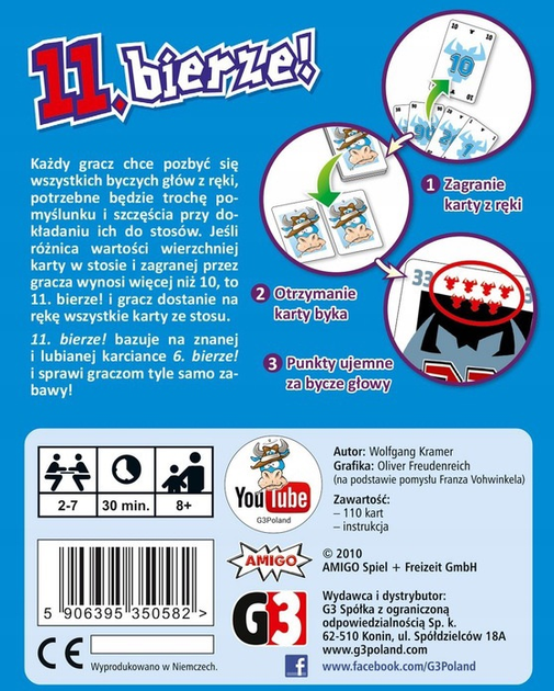Gra planszowa G3 Bycze gry: 11 Bierze (5906395350582) - obraz 4
