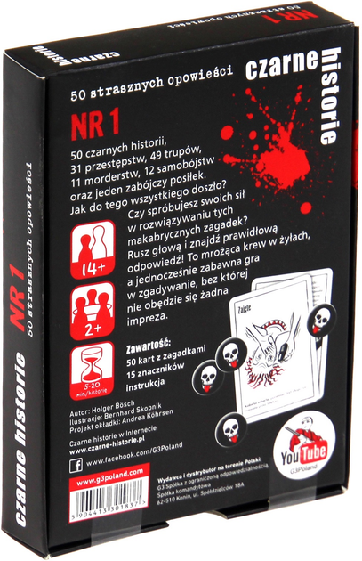 Gra planszowa G3 Czarne historie: Nr. 1 (5904413301837) - obraz 3