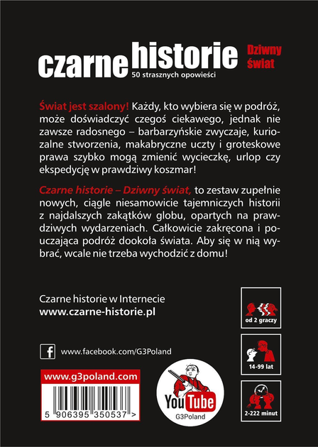 Gra planszowa G3 Czarne historie: Dziwny świat (5906395350537) - obraz 3