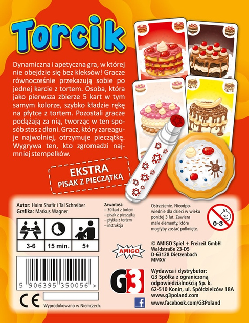 Gra planszowa G3 Torcik (5906395350056) - obraz 5