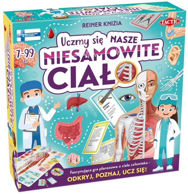 Gra planszowa Tactic Uczmy się Nasze niesamowite ciało (6416739605517) - obraz 1