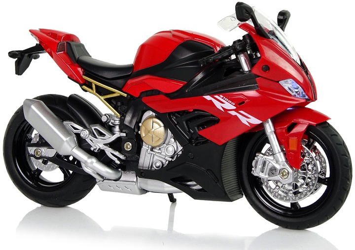 Іграшка LEAN Toys Мотоцикл модель BMW S1000RR зі світлом і звуками Червоний 9944 (5904204758017) - зображення 3