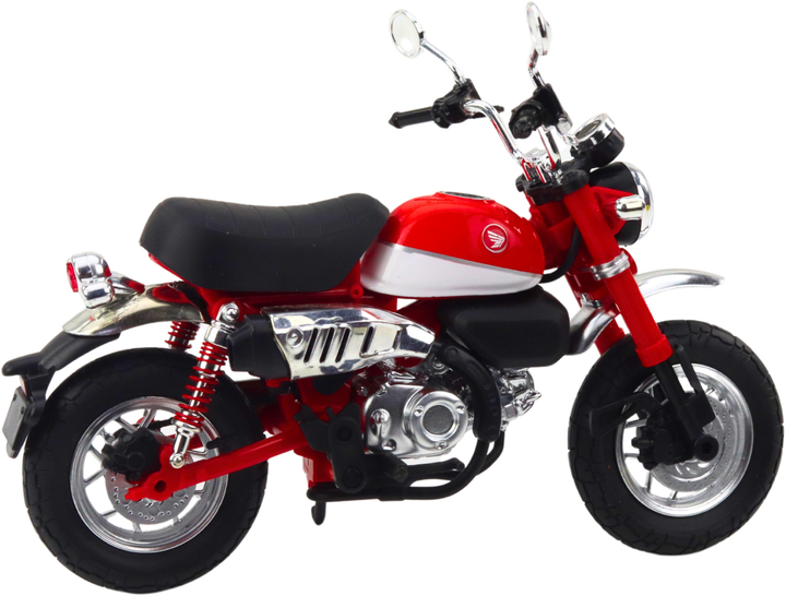 Zabawka LEAN Toys Motocykl retro klasyczny metalowy ze światłem 1:12 Czerwony 22623 (5905991049722) - obraz 3
