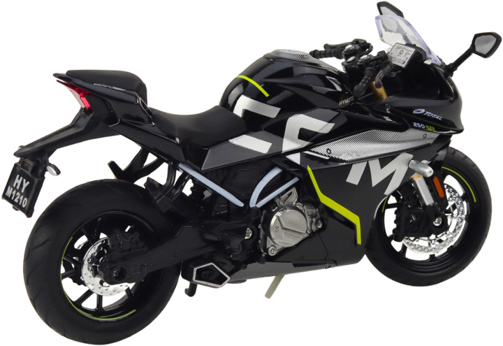 Іграшка LEAN Toys Мотоцикл 250 SR спортивний металевий з вогнями та звуками 1:12 Чорний 22614 (5905991049630) - зображення 4