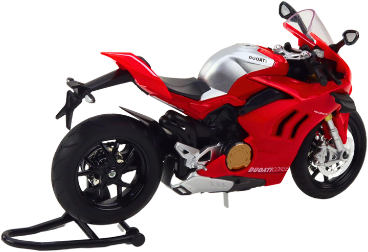 Zabawka LEAN Toys Motocykl sportowy metalowy ze światłami i dźwiękami 1:12 Czerwony 22612 (5905991049616) - obraz 4