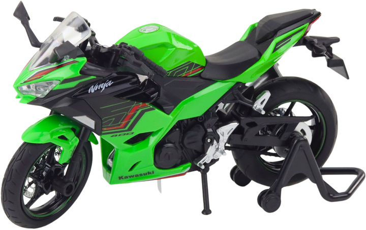 Zabawka LEAN Toys Motocykl sportowy metalowy ze światłami i dźwiękami 1:12 Zielony 22619 (5905991049685) - obraz 3
