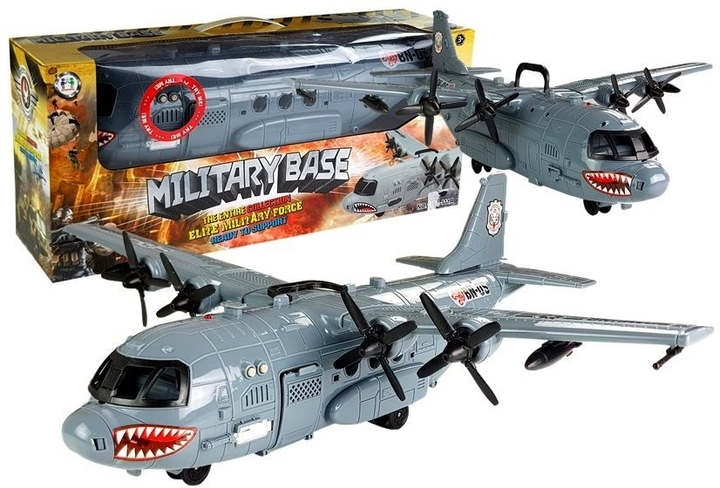 Військовий літак LEAN Toys Військова база зі світлом і звуком 5036 (5907625588935) - зображення 2