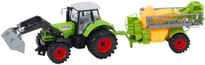 Traktor rolniczy LEAN Toys Koparka z opryskiwaczem i z napędem Zielony 19691 (5905991010661) - obraz 3