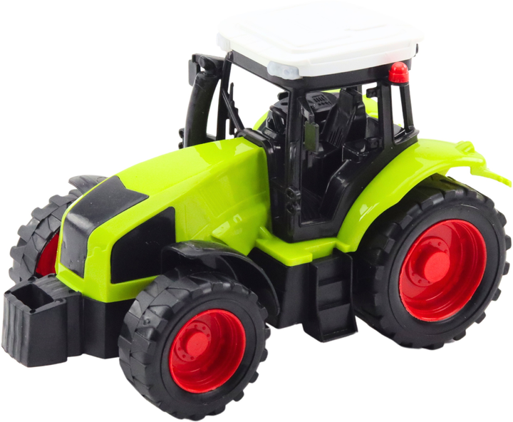 Zabawka LEAN Toys Traktor rolniczy z przyczepą HDS do transportu drewna i bali 24796 (5905991058465) - obraz 3