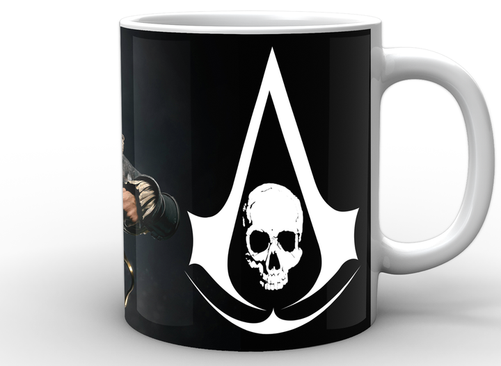 Кухоль біла Assassins Creed Кредо Ассасіна чорний прапор AC.02.06 - зображення 4