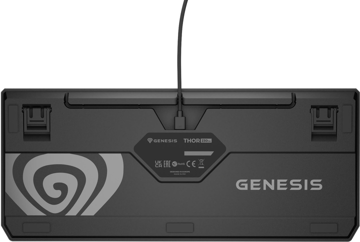 Клавіатура дротова Genesis Thor 230 TKL RGB Outemu Red Black (5901969443271) - зображення 10