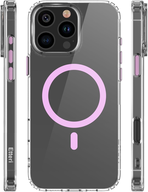 Etui plecki Etteri Color Mag do Apple iPhone 16 Pro Pink (5906961964557) - obraz 4