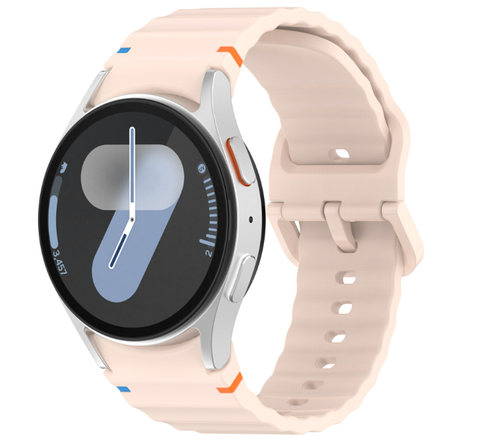 Силіконовий ремінець для Samsung Galaxy Watch 7/FE/6/5/4, Рожевий - Фото 3 Силіконовий ремінець для Samsung Galaxy Watch 7/FE/6/5/4, Рожевий - изображение 3