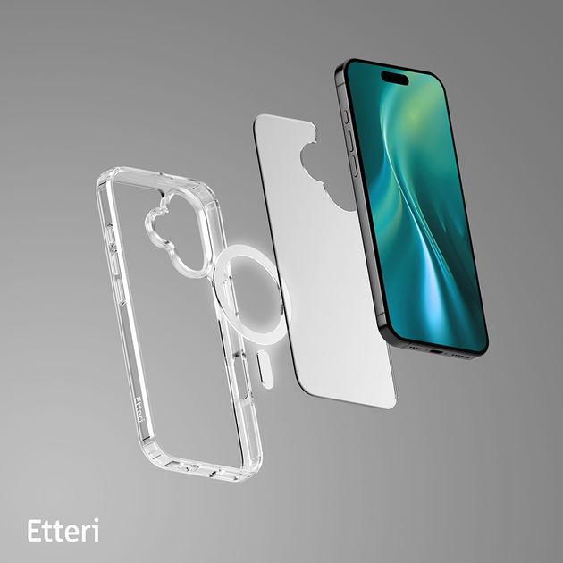 Etui plecki Etteri Hybrid Mag do Apple iPhone 16 Transparent (5907457798625) - obraz 9