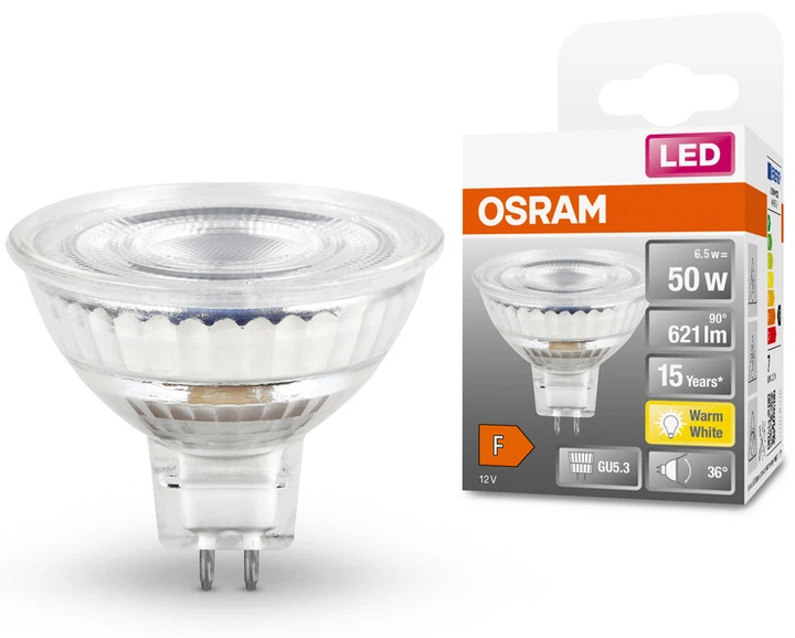 Світлодіодна лампа Ledvance LED MR16 50 36 6,5Вт 2700К 12V GU5.3 4058075433762 - изображение 2