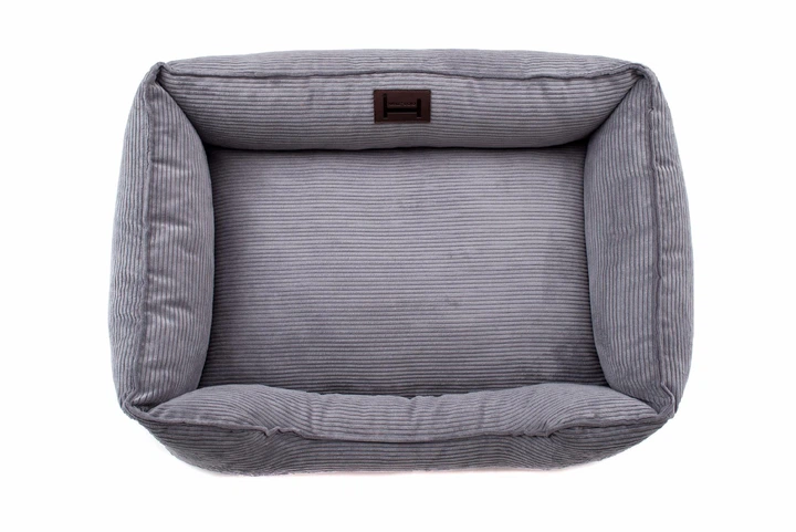 Лежак Harley and Cho Dreamer Gray Velvet XХL 120x80 cm Сірий для собак (HC-003100098) - зображення 15