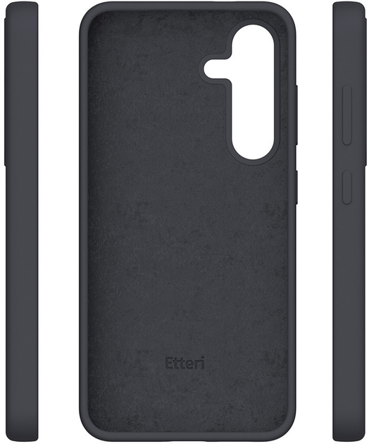 Панель Etteri Silicone Case для Samsung Galaxy S25 Plus Black (5906961948564) - зображення 2