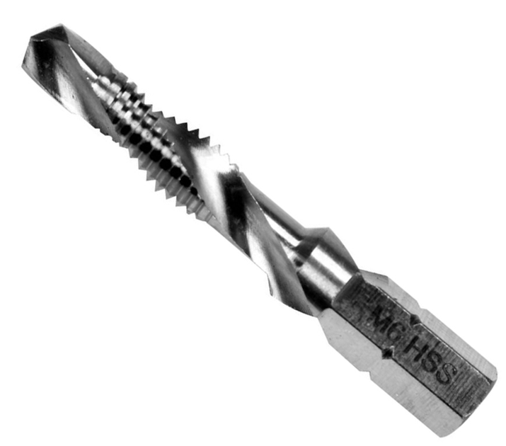 Свердло-мітчик YATO М6 х 1 мм HSS М2 HEX-1/4" довжина 44/8 мм (YT-44843) - зображення 1