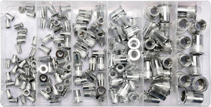 Nitonakrętki aluminiowe YATO M3-M10, 150 szt w pudełku (YT-36460) - obraz 2